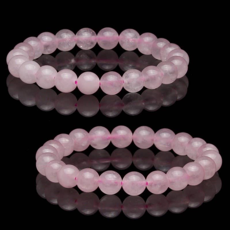 UniArt - Wholesale Cuff Bracelet - Natural rose quartz bracelet6