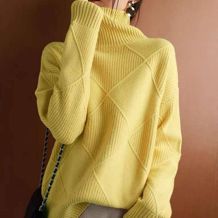 Flarix - Wholesale Knit Sweater - Women's - cozy turtleneck knit top for winter days1