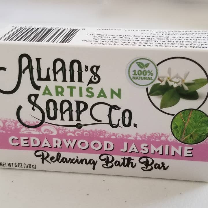 Cedarwood Jasmine for wholesale by Alan's Artisan Soap Co.