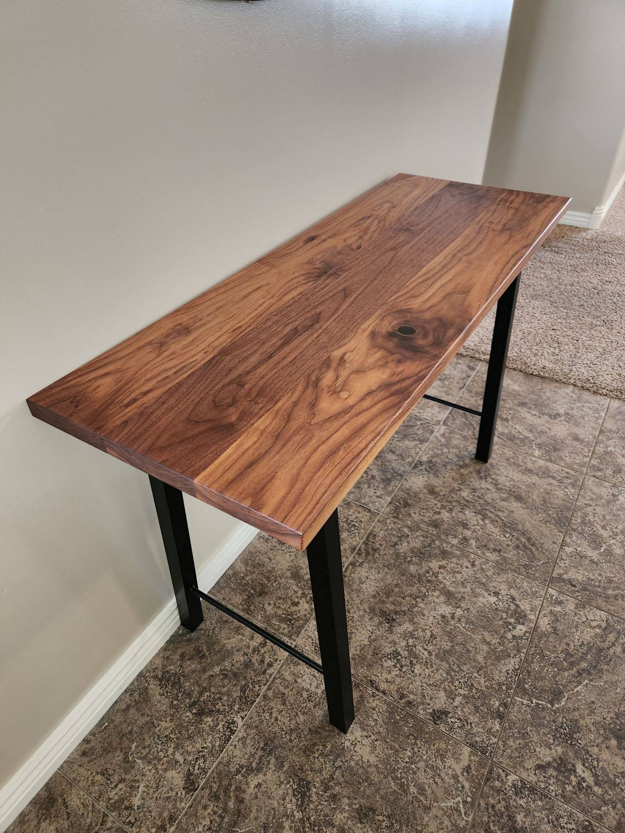 Icehouse Woodwork & Design – Großhandel Beistelltisch – Langer Holztisch mit Metallbeinen