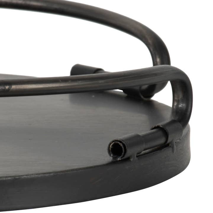 Foreside Home & Garden - Wholesale Decorative Tray - Manhattan Farmhouse Round Metal Decorative Tray Large4