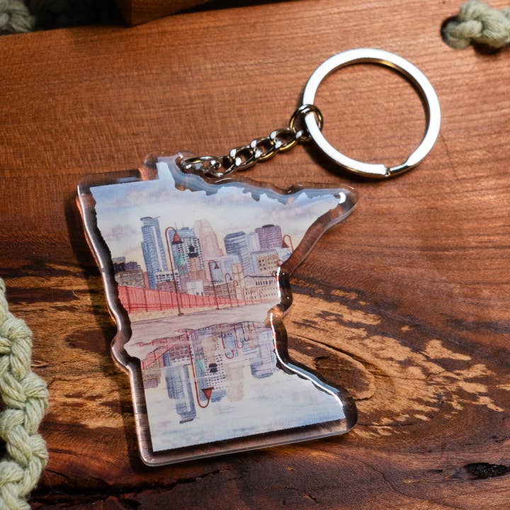 Chaveiro Minneapolis, Chaveiros Minnesota, Ponte em Arco de Pedra por atacado de Emilie Taylor