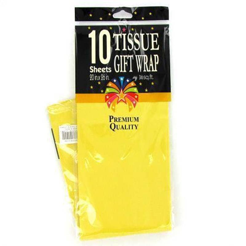 Deluxe Import Trading - Wholesale Tissue Paper - 10 Sheet Yellow Tissue Paper0