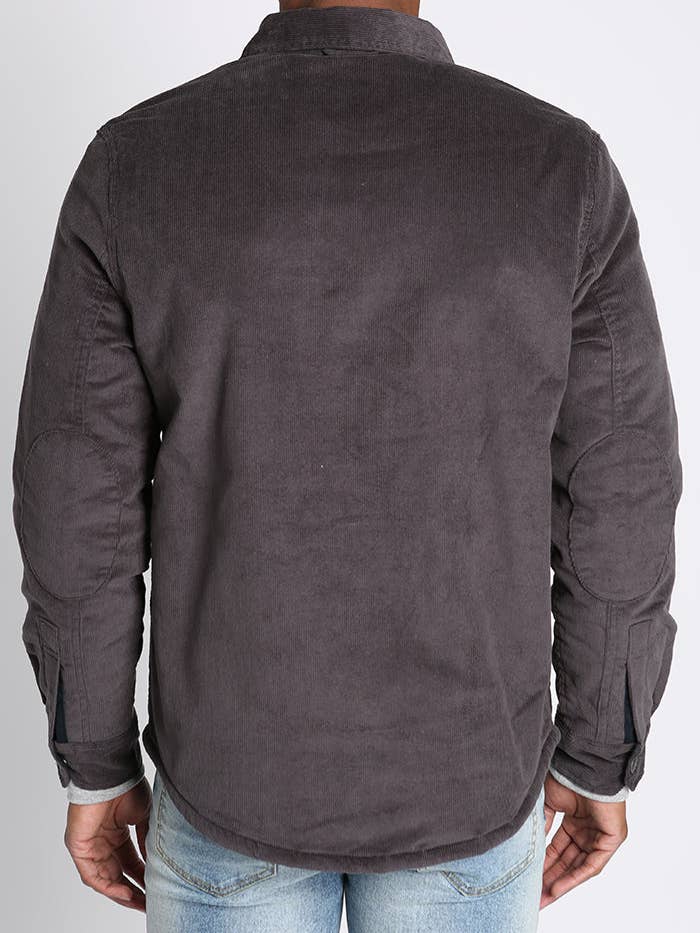 JACHS NY - Wholesale Shirt Jacket/Shacket - Men's - Concord Sherpa Lined Corduroy Shirt Jacket
