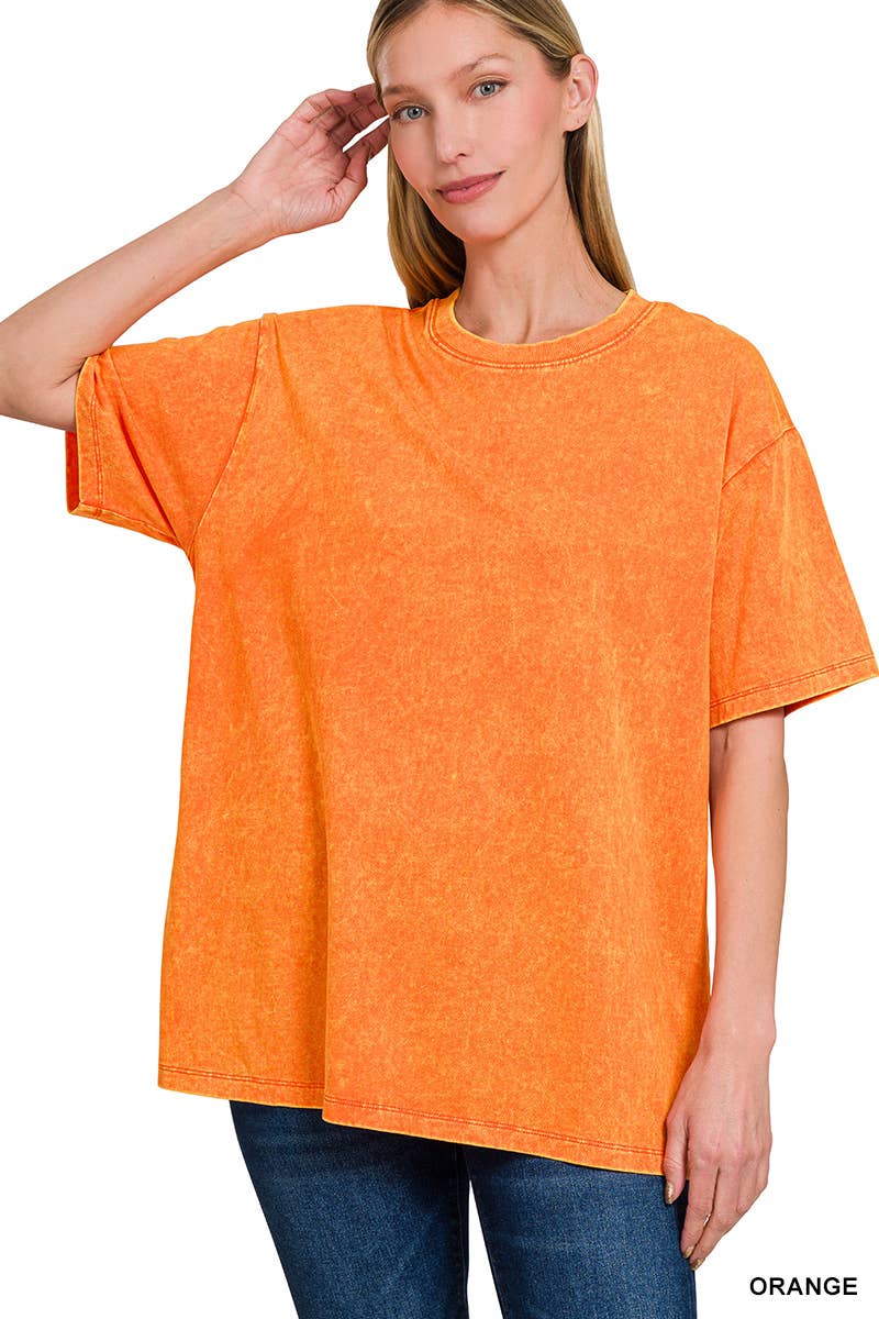 42POPS – wholesale T-shirt – women's – "._ SI-25351 Vintage Washed Short Sleeve Top As shown34