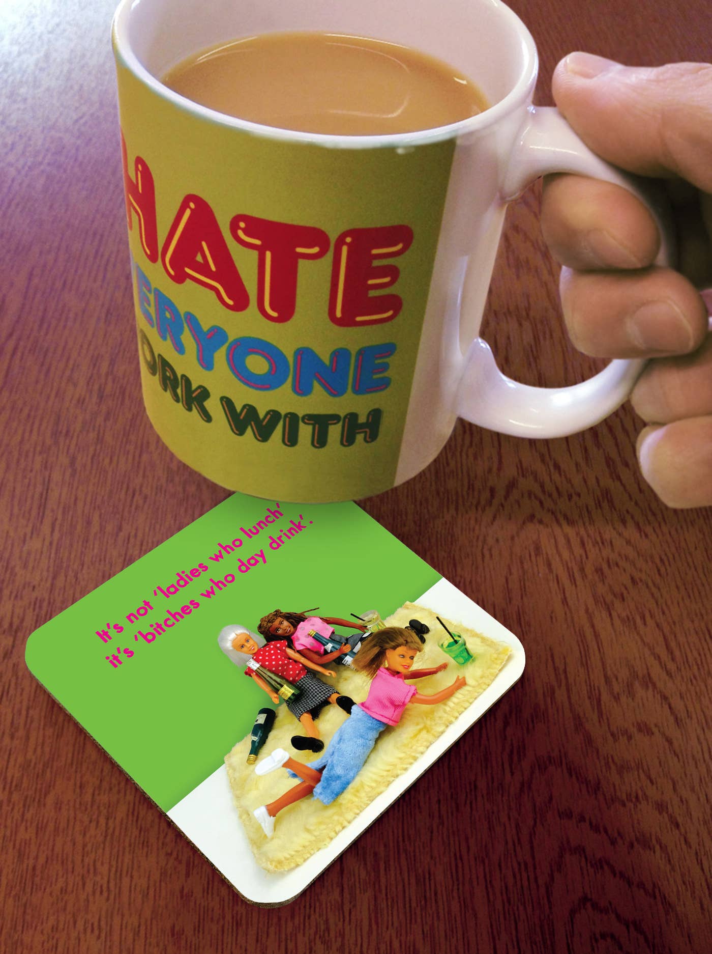 Brainbox Candy – wholesale Coasters – Funny Gift - Bitches Who Day Drink Coaster By Bold & Bright1