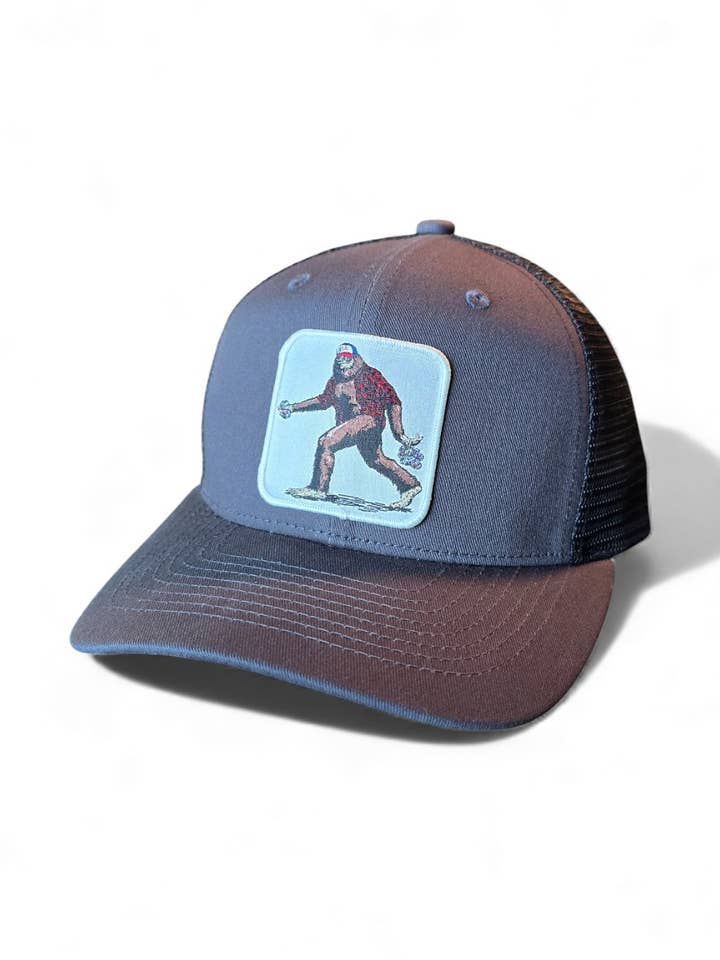 Sasquatch Trucker Hat for wholesale by PNW Apparel