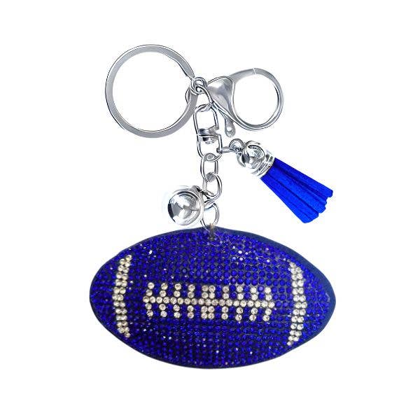 Queens Designs - Wholesale Keychain - Women's - Football Crystal Bling Keychains5