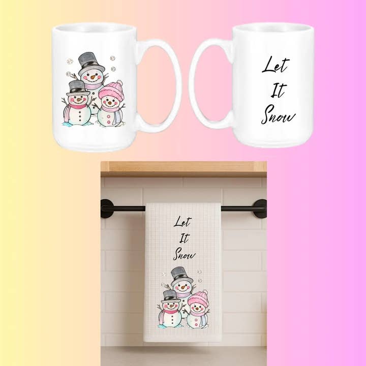 Snow Man Let It Snow Gift Set for wholesale by Jules Creations MN