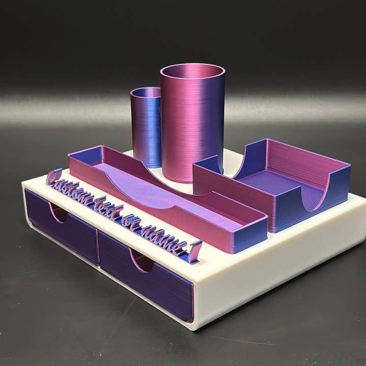 <3 Studio - Wholesale Desk Organizer - Office Desk Storage with Custom Name Plate7