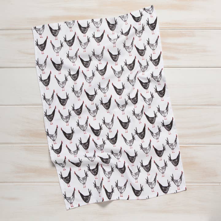 Now Designs by Danica - Wholesale Tea Towel - Chicken Scratch Dishtowel2