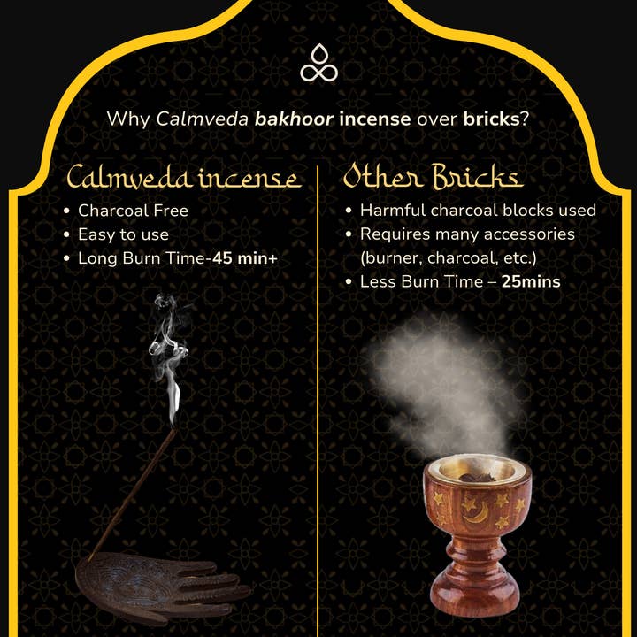 Calmveda Incense & Aromatherapy - Wholesale Incense - Arabian Oud Bakhoor Incense Sticks (3 Variants, 40+ Incense)