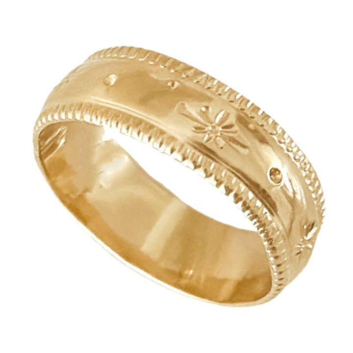 Stjernestøv Ring Guld Fyldt for engroshandel hos Rune and Light