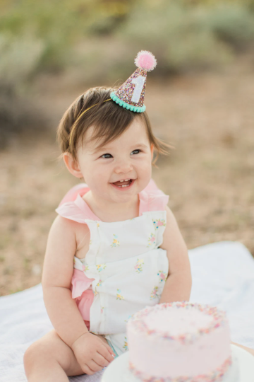 Little Blue Olive - Wholesale Party Hat/Crown - Aqua Trim Confetti Party Hat2