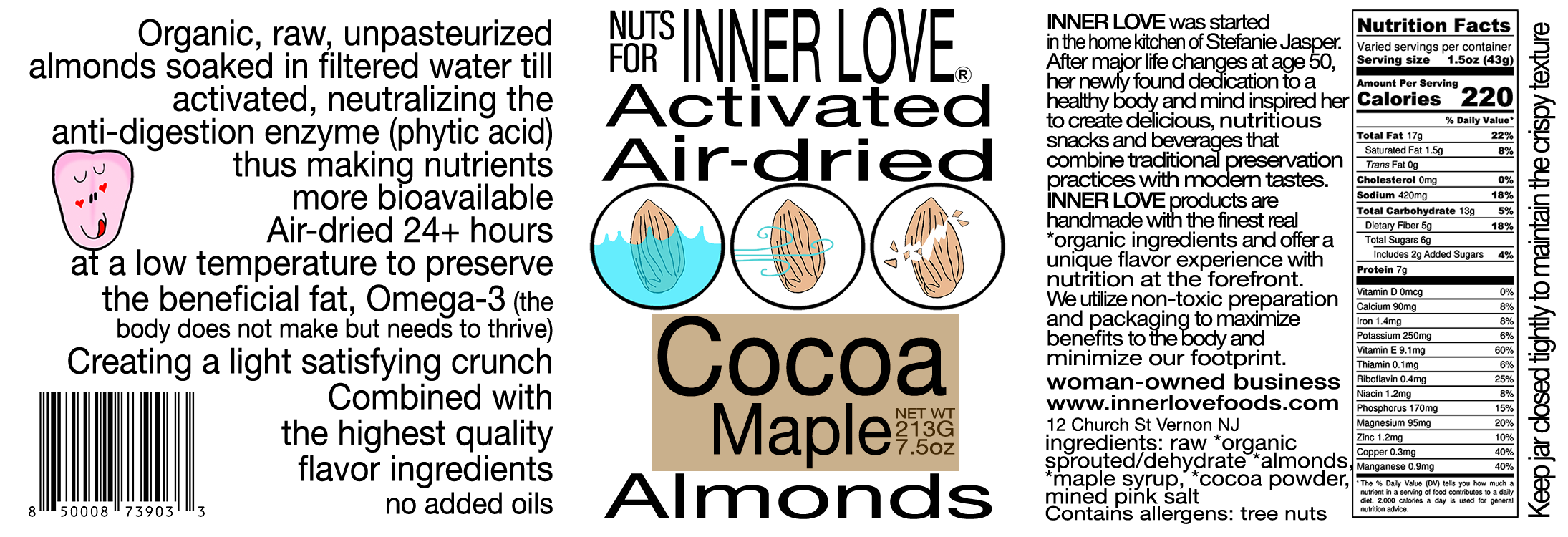 Nuts for INNER LOVE - Wholesale Nuts - Cocoa Maple Almonds1