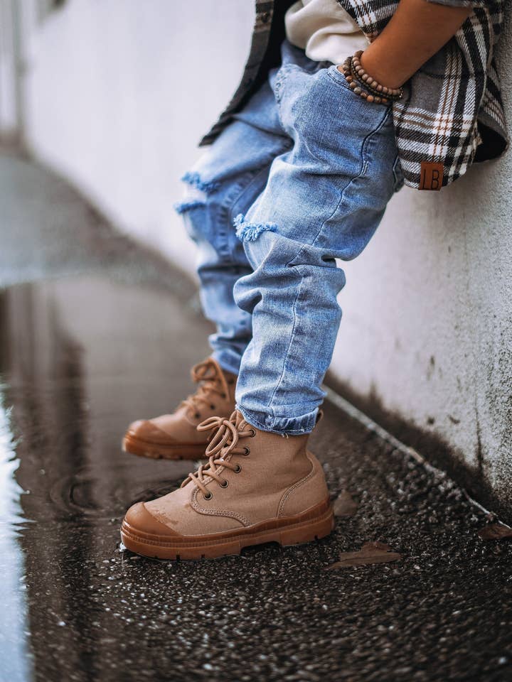 Little Bipsy - Vente Jean – enfant - Denim vieilli à coupe décontractée10