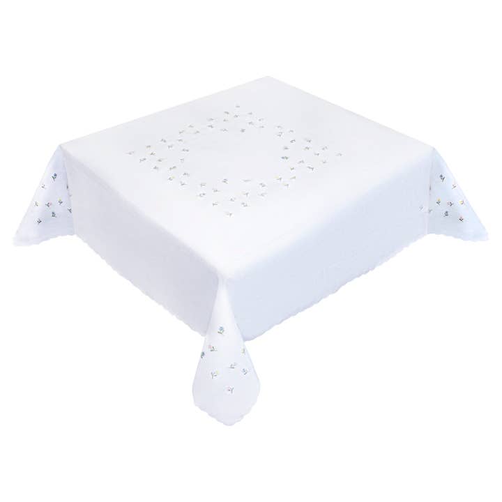 Floral Scalloped Tablecloth for wholesale by Lenitar