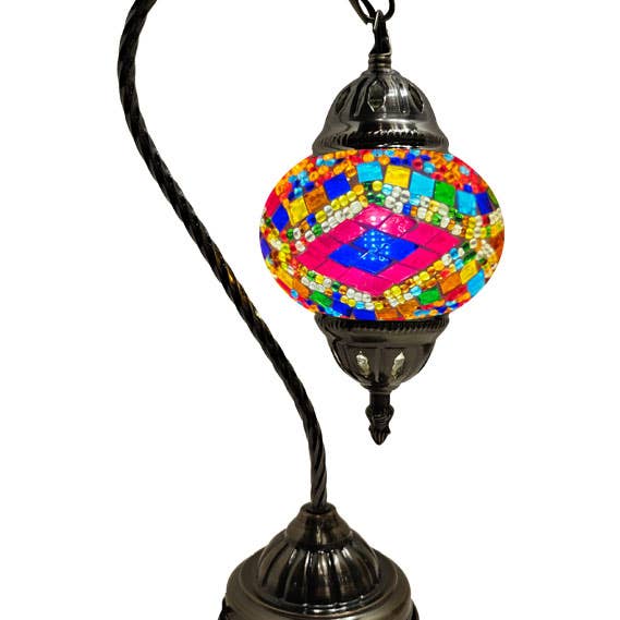 Hanging Mosaic Desk Lamp - Glass mosaic diamonds in multiple for wholesale by Access by Mediterranean Concepts
