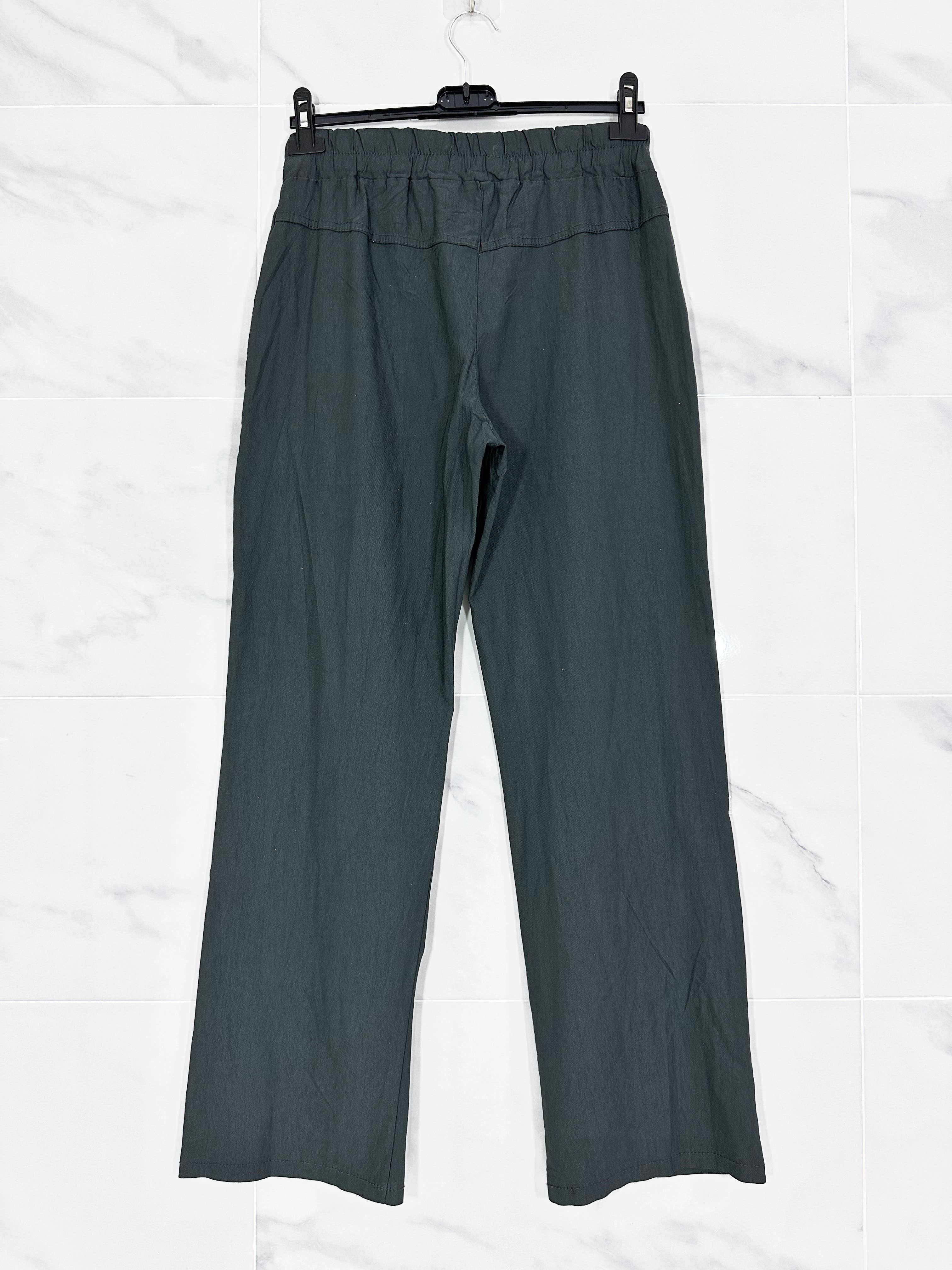 ZAFA PARIS - Wholesale Pants - Women's - 60F04P51 - Straight pants with elastic waistband, glitter9