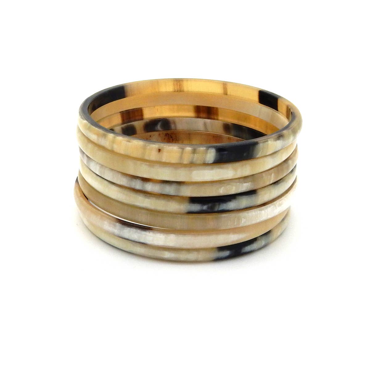 COUCOT - Wholesale Bangle Bracelet - Light Horn Week To View - 5mm Width