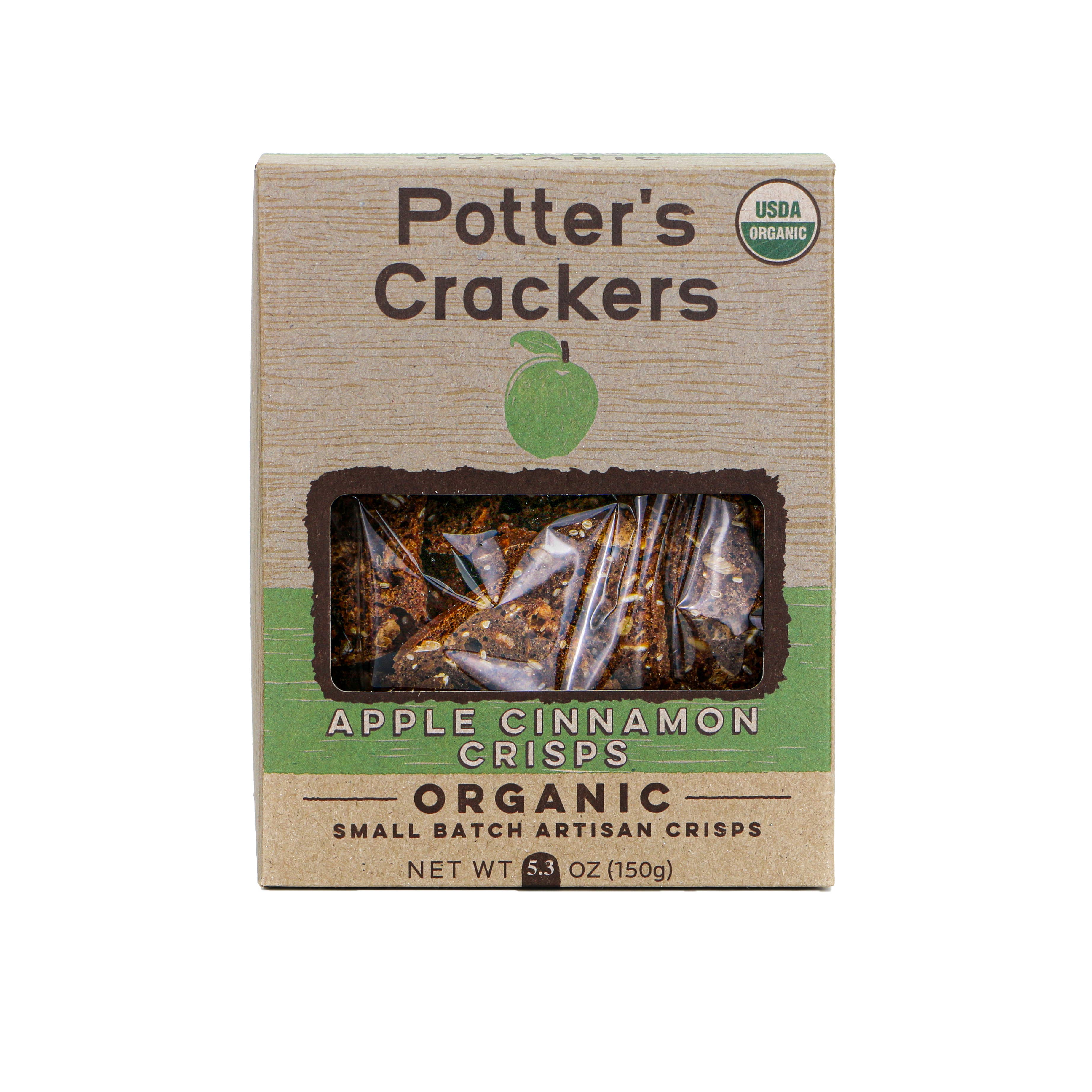 Potter’s Crackers - Wholesale Krokante deegwaren - Potter's Crackers Biologische appelchips1