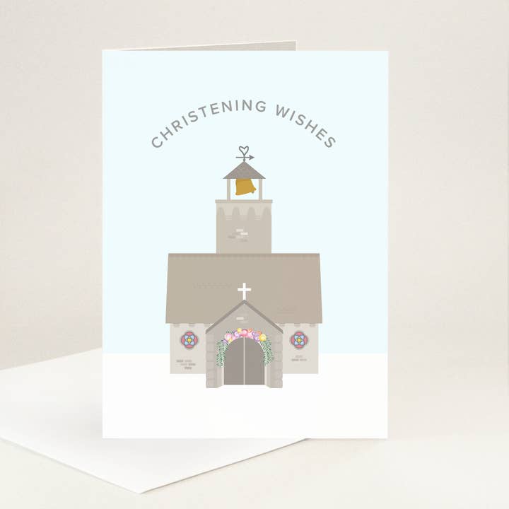 Carte de baptême pour la vente par Yellow Petal