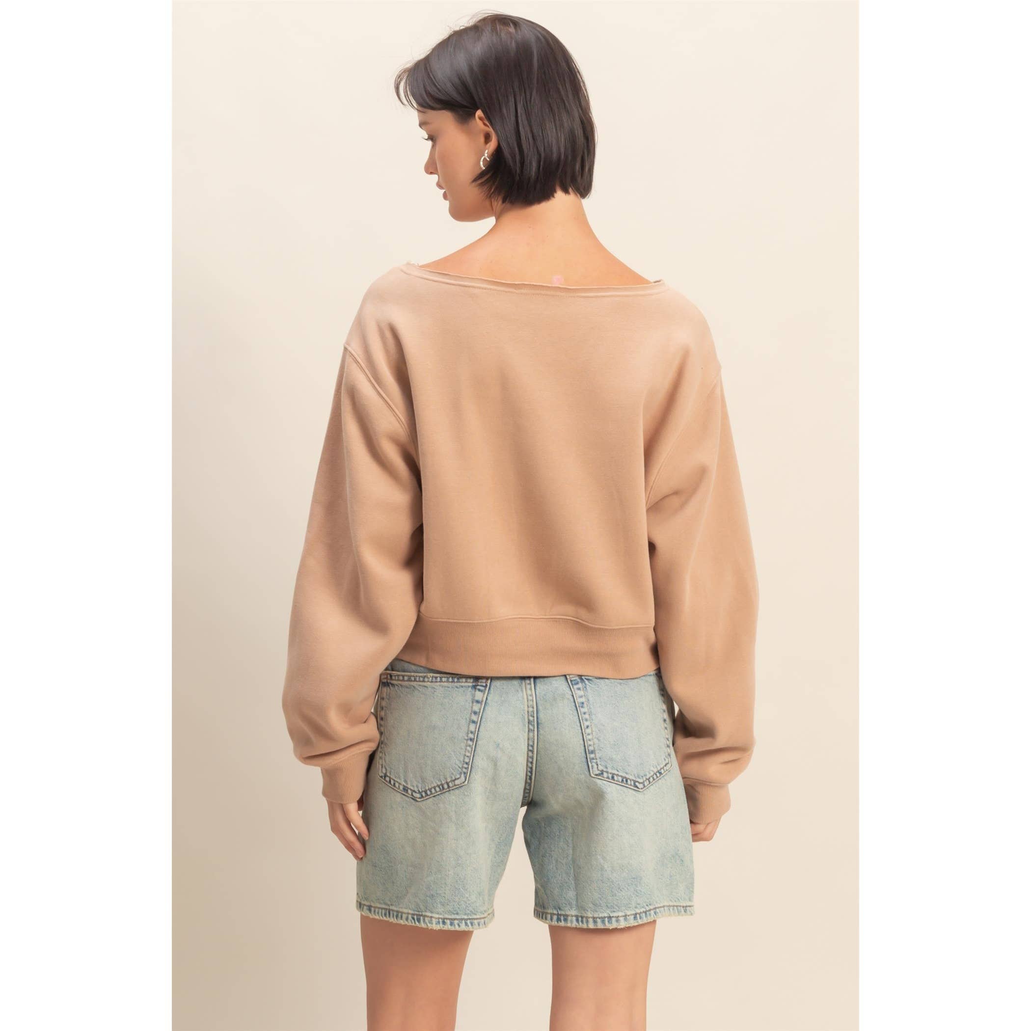 HYFVE - Vente Sweat-shirt – femme - Sweat-shirt à manches longues et col bateau15