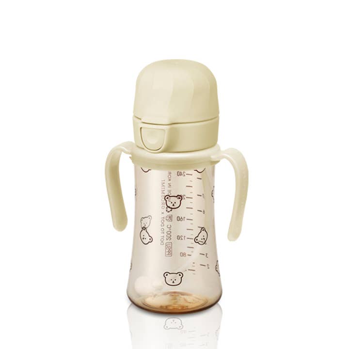 Grosmimi (zezebaebae) - Wholesale Drinking Glass/Cup - Kids & Baby - Grosmimi PPSU Straw Cup with Flip Top & Weight - 10oz (300ml