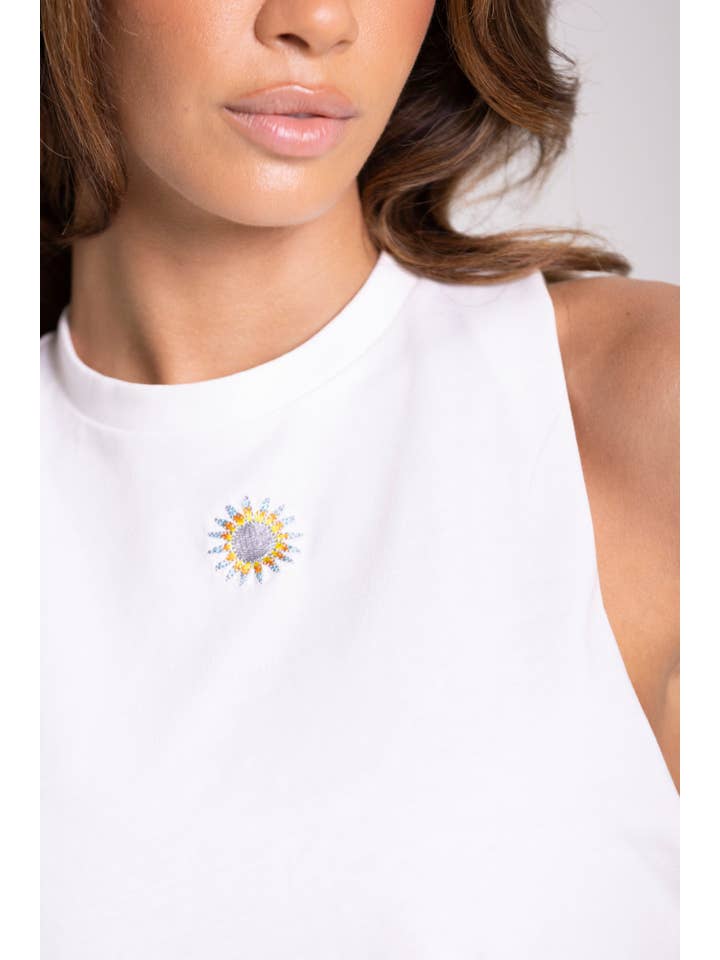 White Crop top Deb for wholesale on Faire2