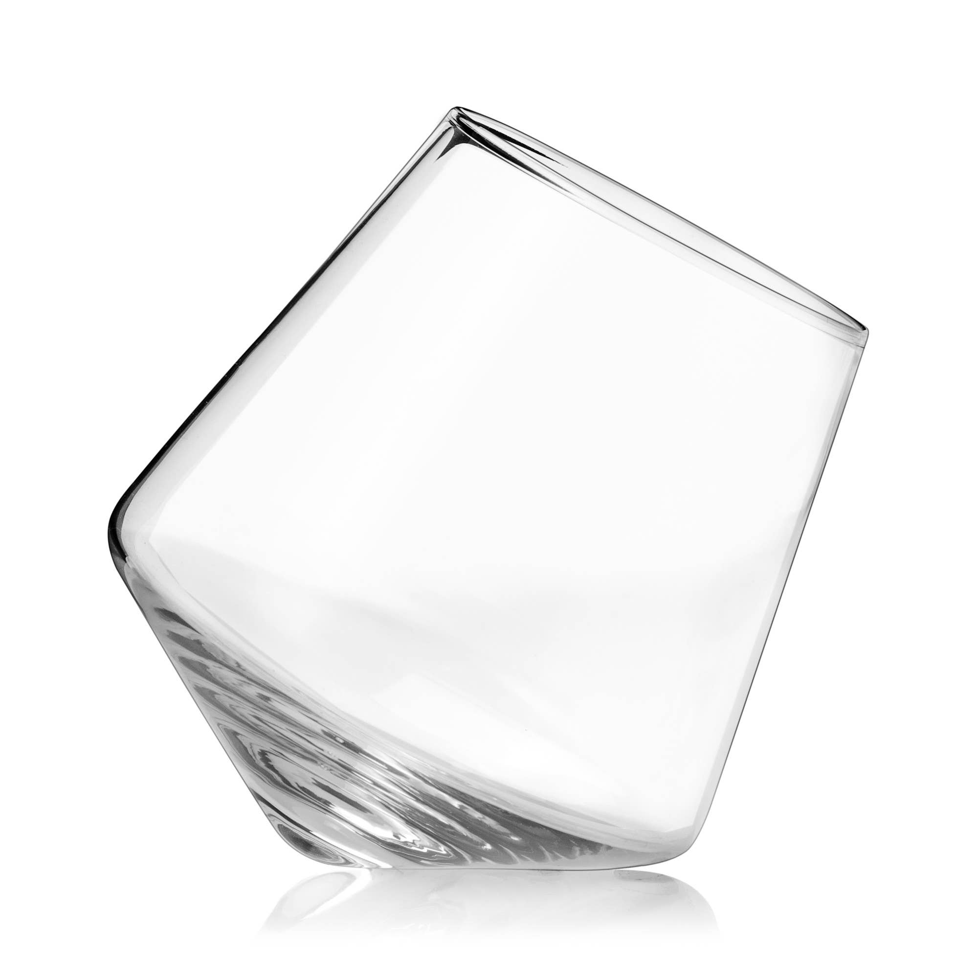 Viski - Wholesale Wine Glass - Stemless Rolling Crystal Wine Glasses Set of 22