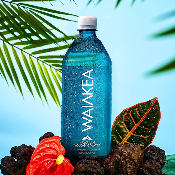 (12 pack) 1L Naturally Alkaline Hawaiian Volcanic Water for wholesale by Waiākea
