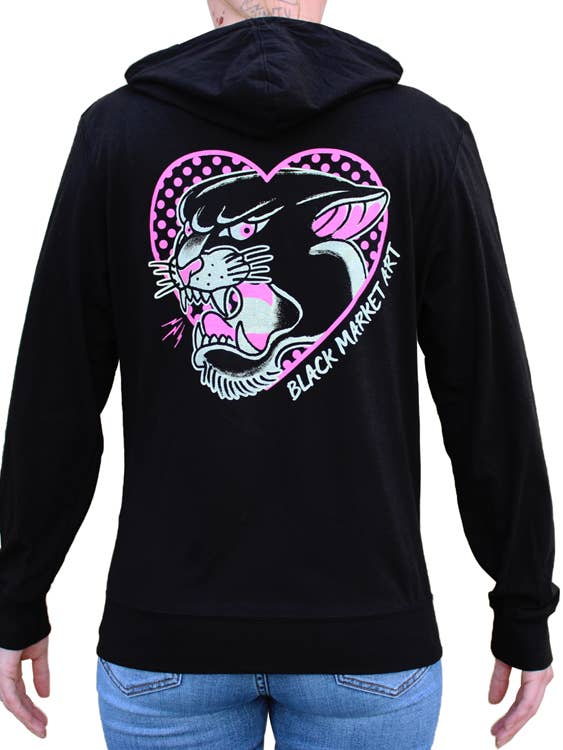 Pink Panther - Dame Zip Graphic Hættetrøje for engroshandel hos Black Market Art