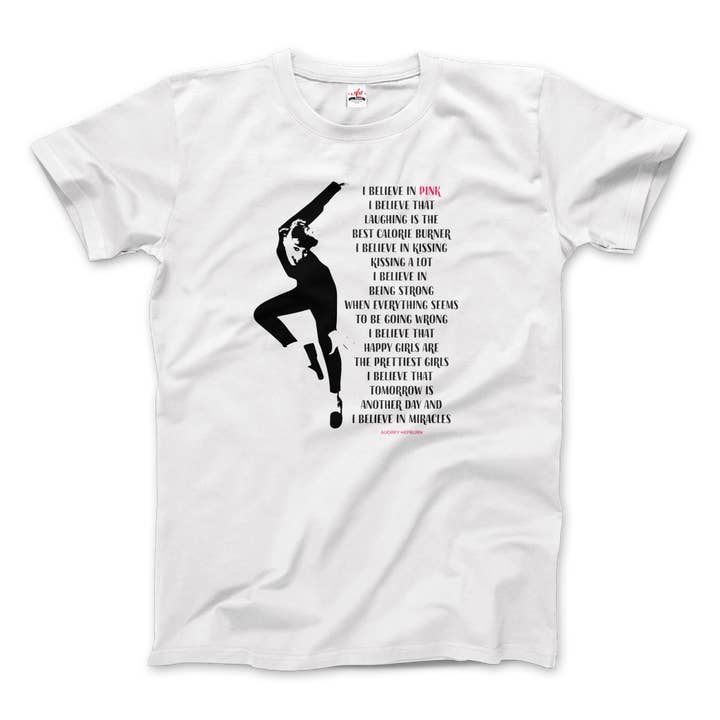 Art-O-Rama Shop – wholesale T-shirts med screentryck – Dam – I Believe in Pink Quote T-shirt