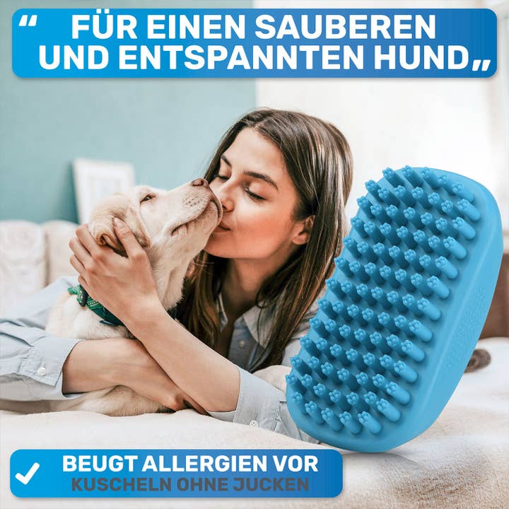 BluePet - Wholesale Pet Brush - Cat/Dog - 'FellFein' rubber curry comb for dogs4