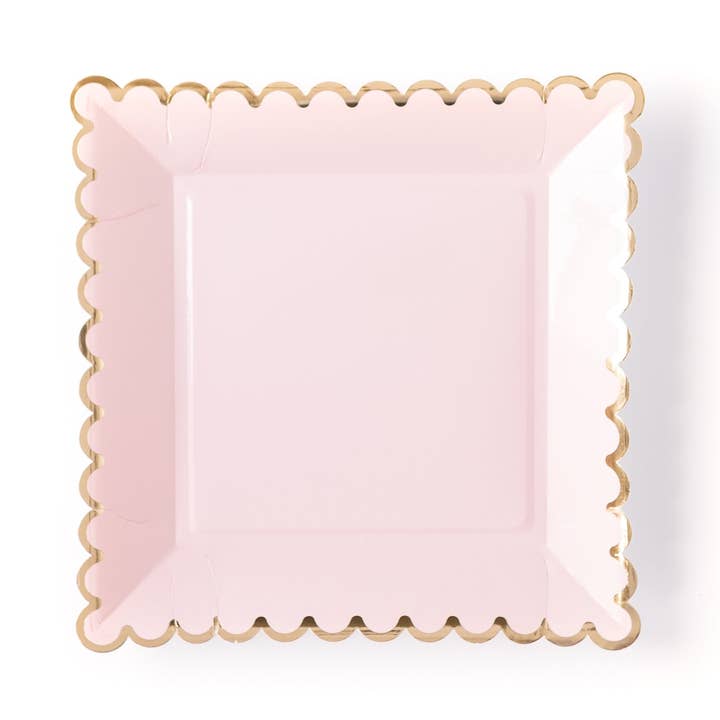 PGB643-Blush Scalloped Plates for wholesale by My Mind’s Eye
