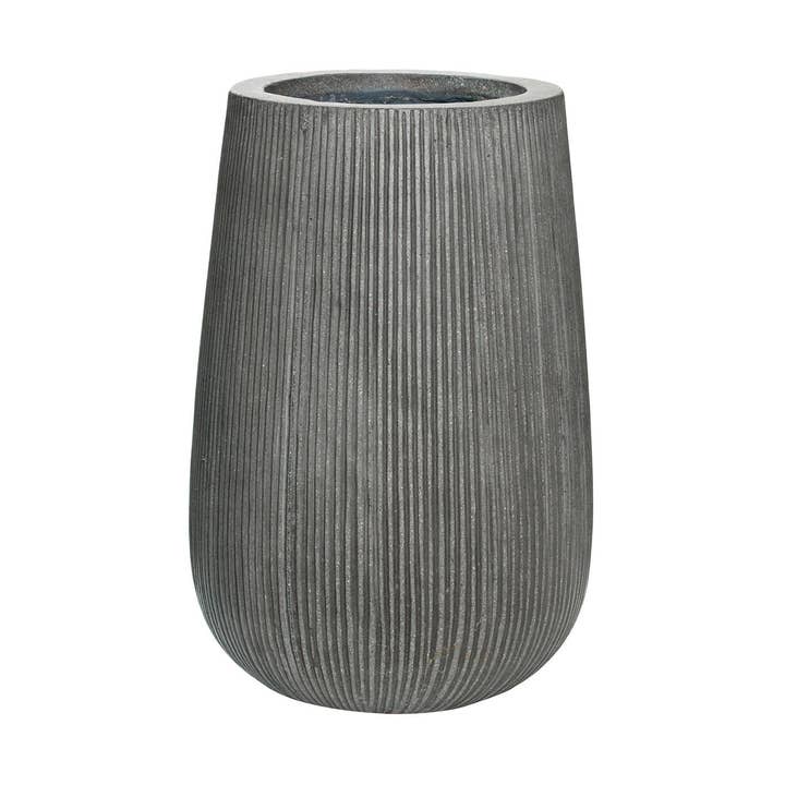 Patt high M - Cinza Escuro (canelado vertical) - L44 cm x A66 cm por atacado de Pottery Pots