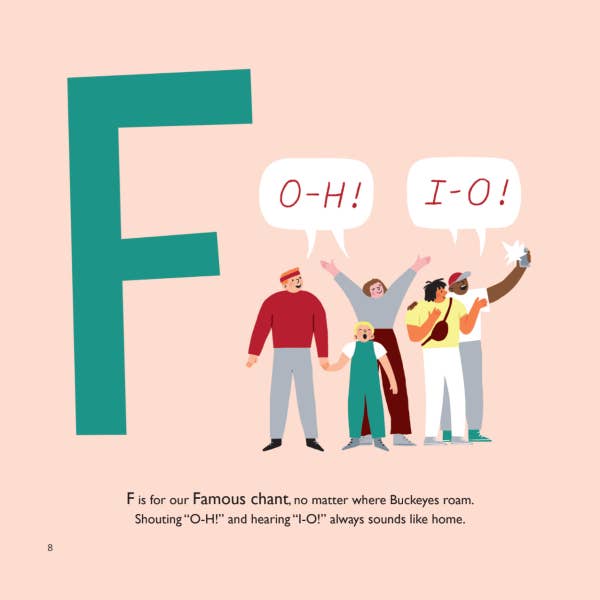 Collegiate ABCs - Wholesale Preschool Book (3-5) - Ohio State University A to Z Children’s Book | Buckeyes Gift2