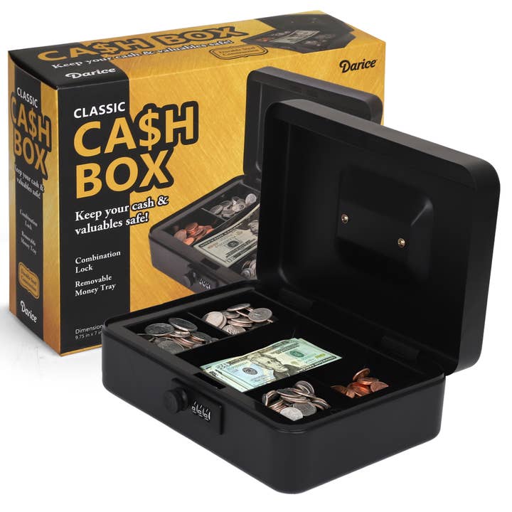 Darice Classic Cash Box for wholesale by The Toy Group