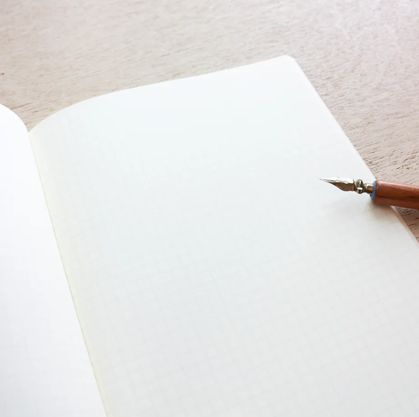 「FUNJI」In Japan - Wholesale Notebook - NECKTIE A5 Japanese Grid Notebook – Cute House Illustration6