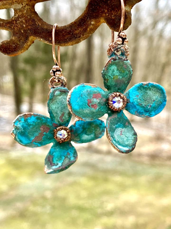 Hydrangea Floret Earrings for wholesale by The Posh’mina