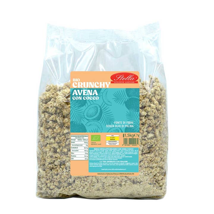 STELLA Biologische knapperige haver met kokosnoot 1,5 kg voor wholesale door Stella Foods s.r.l.