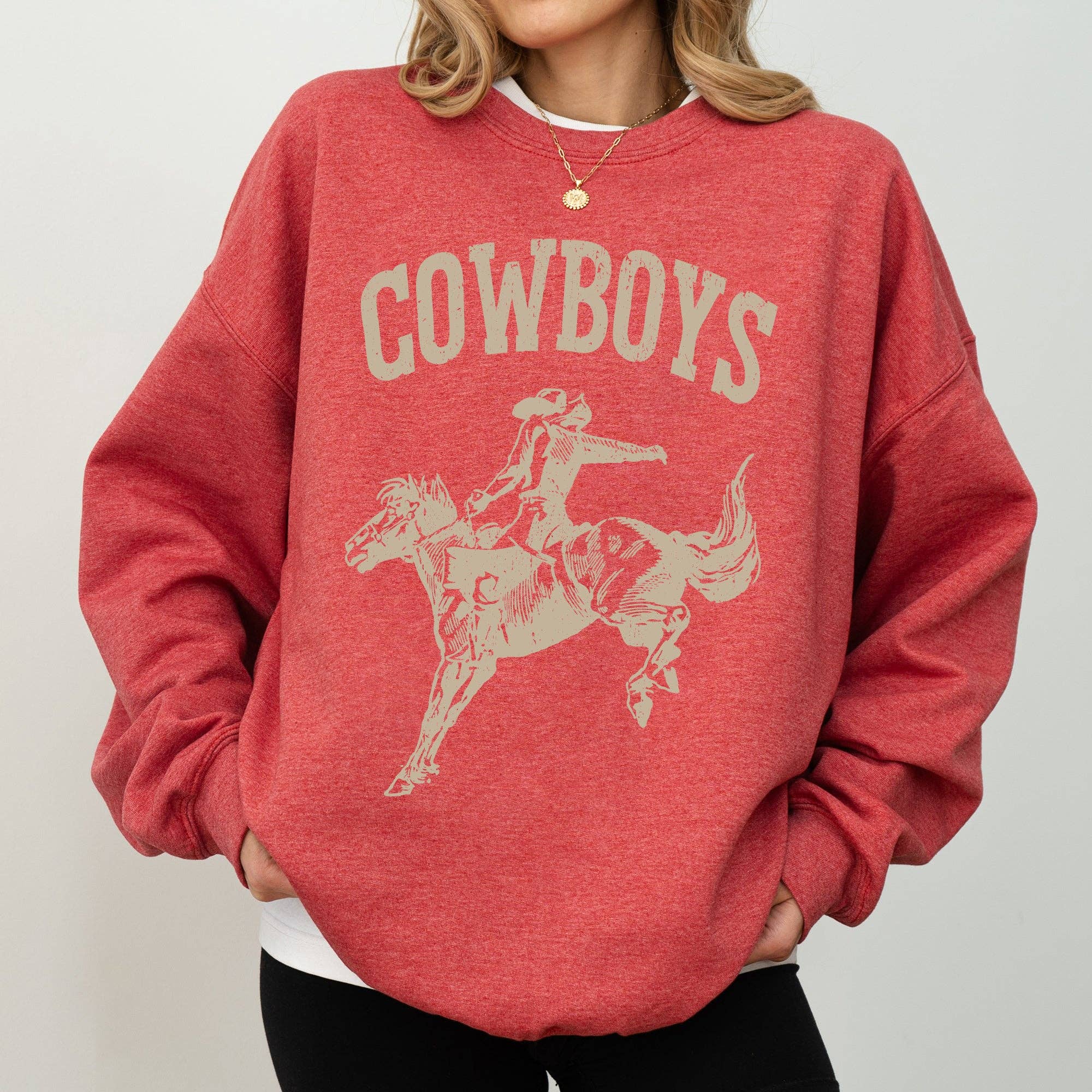 Refinery Number One LLC - Wholesale Graphic Sweatshirt - Women's - Cowboys, Bronco Rider, Cowboy, Western, Horse, Sweatshirt3