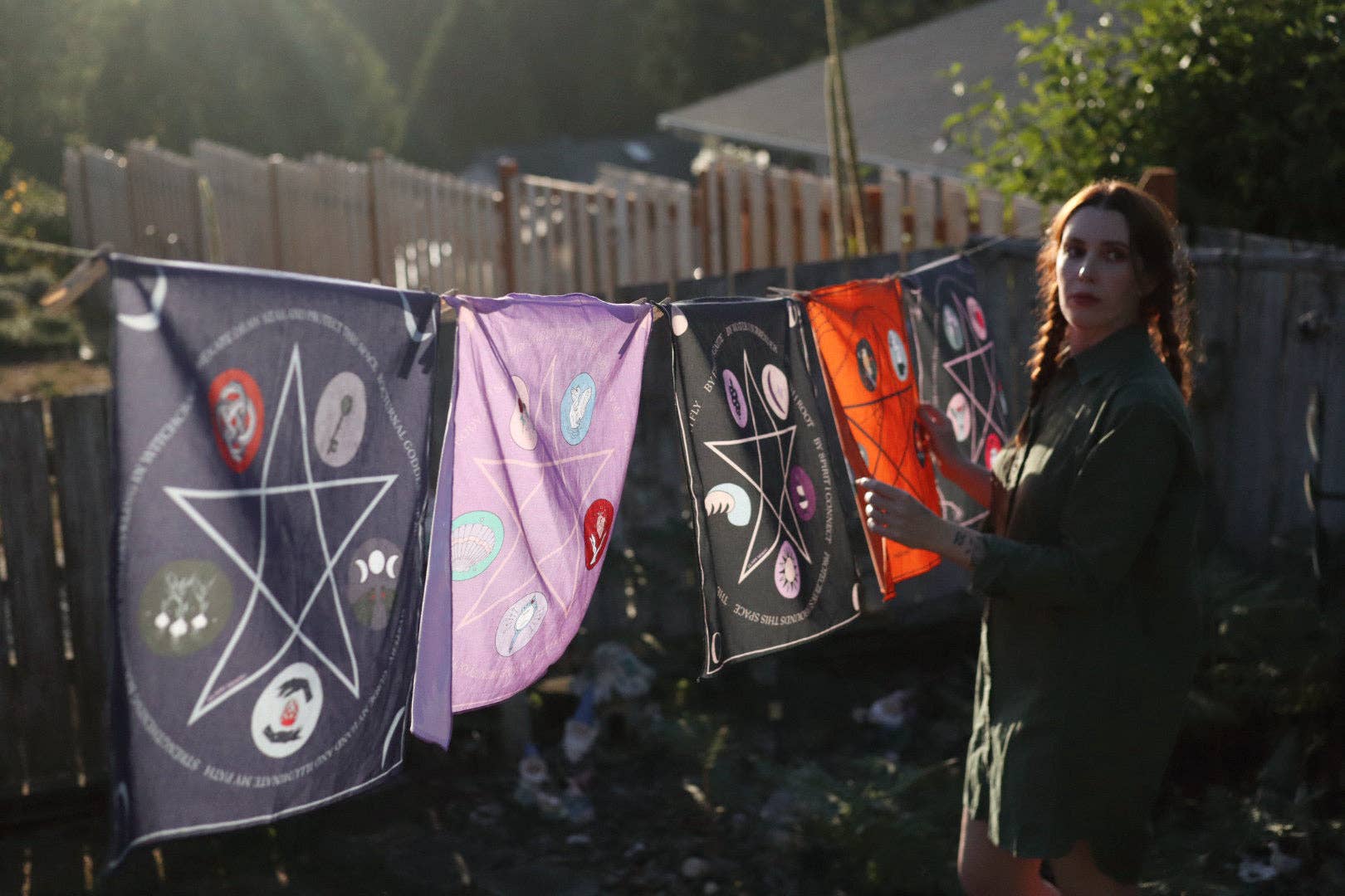 Lady Moon Co.® - Venta al por mayor Bandana - Mujer - Bandana de Tela de Altar: Hécate10