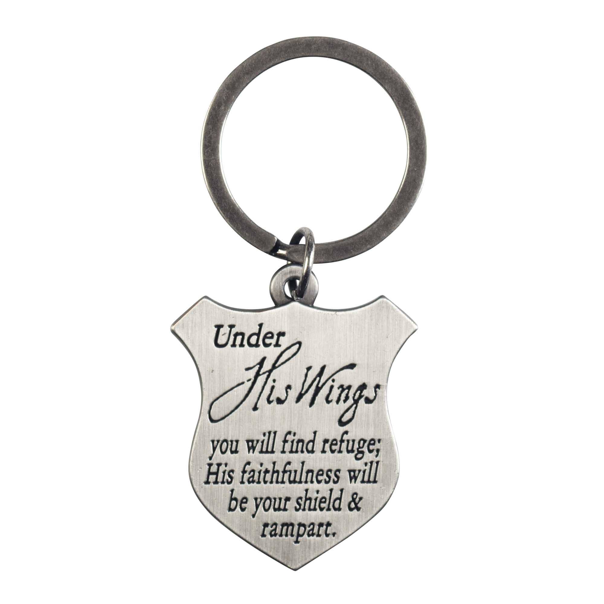 Dicksons - Wholesale Keychain - Unisex - Keyring Shield Psalm 91 Eagle1