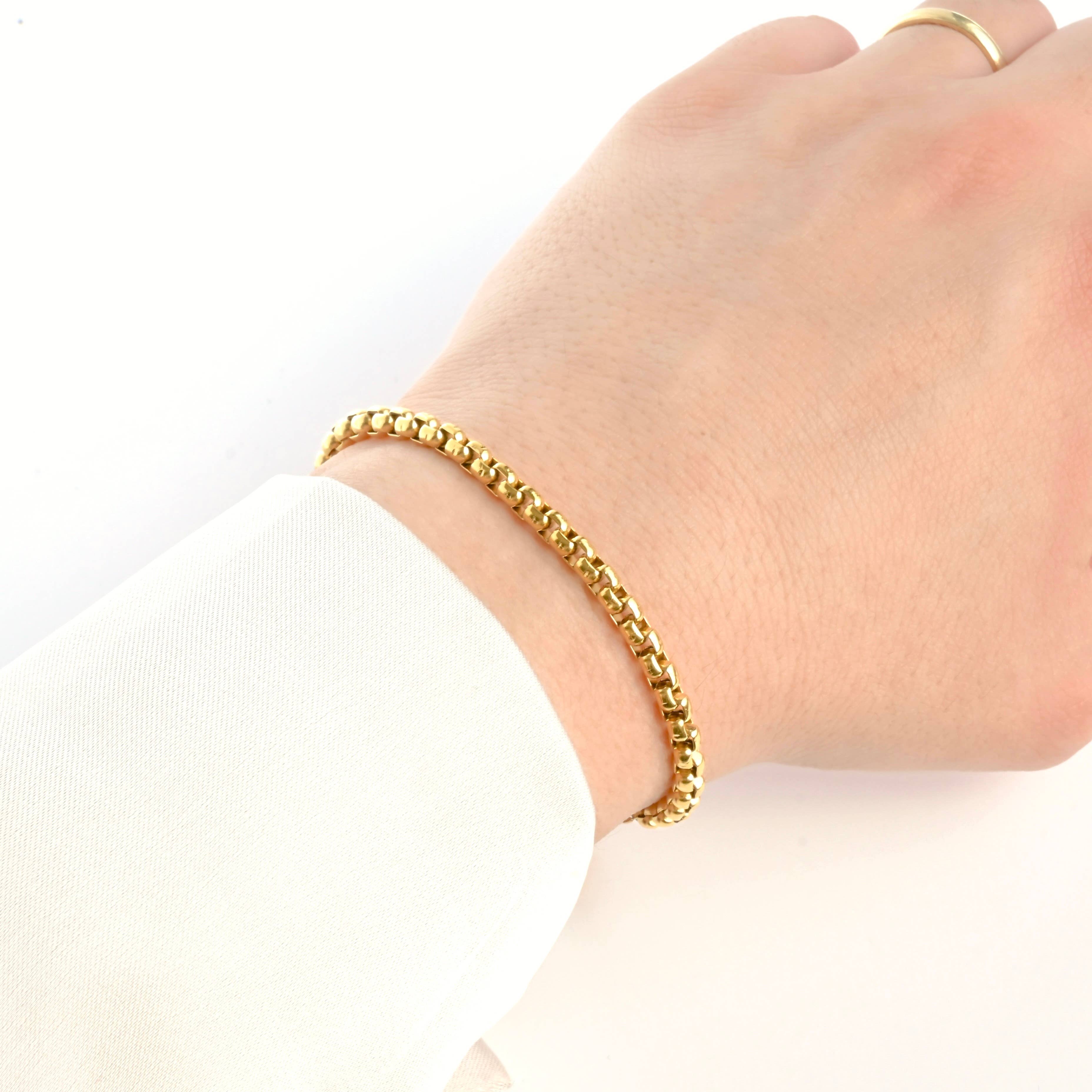 Blueyejewelry - Vente Bracelets maillon et chaîne - Bracelets audacieux en acier inoxydable - Bracelet épais en or et en argent15