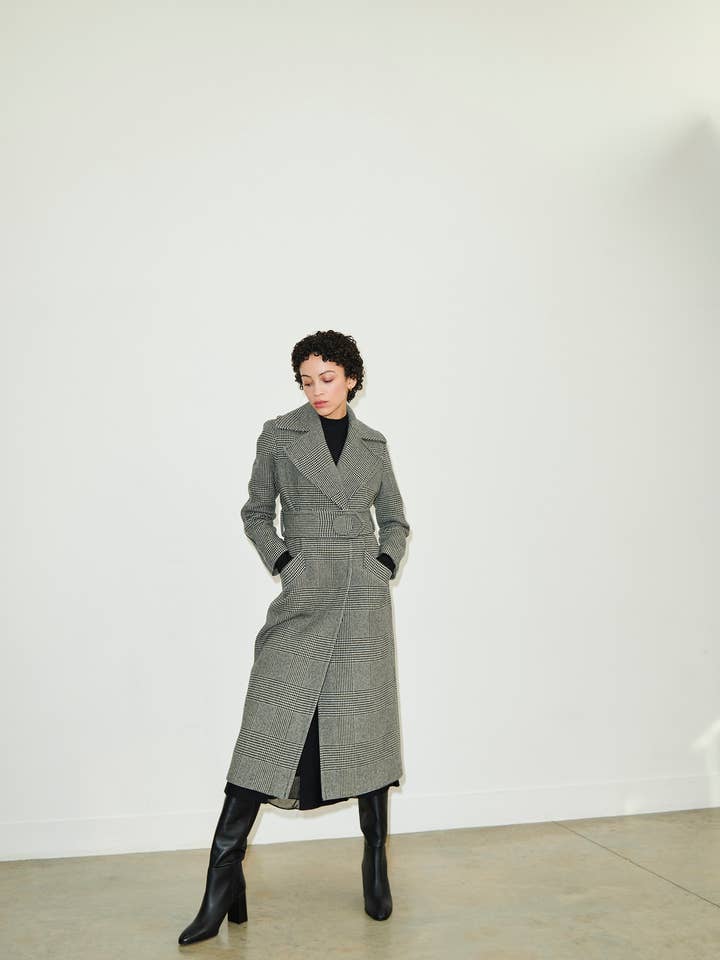 MANTEAU EN SÉRAPHINE PRINCE DE GALLES pour la vente par AQVAROSSA