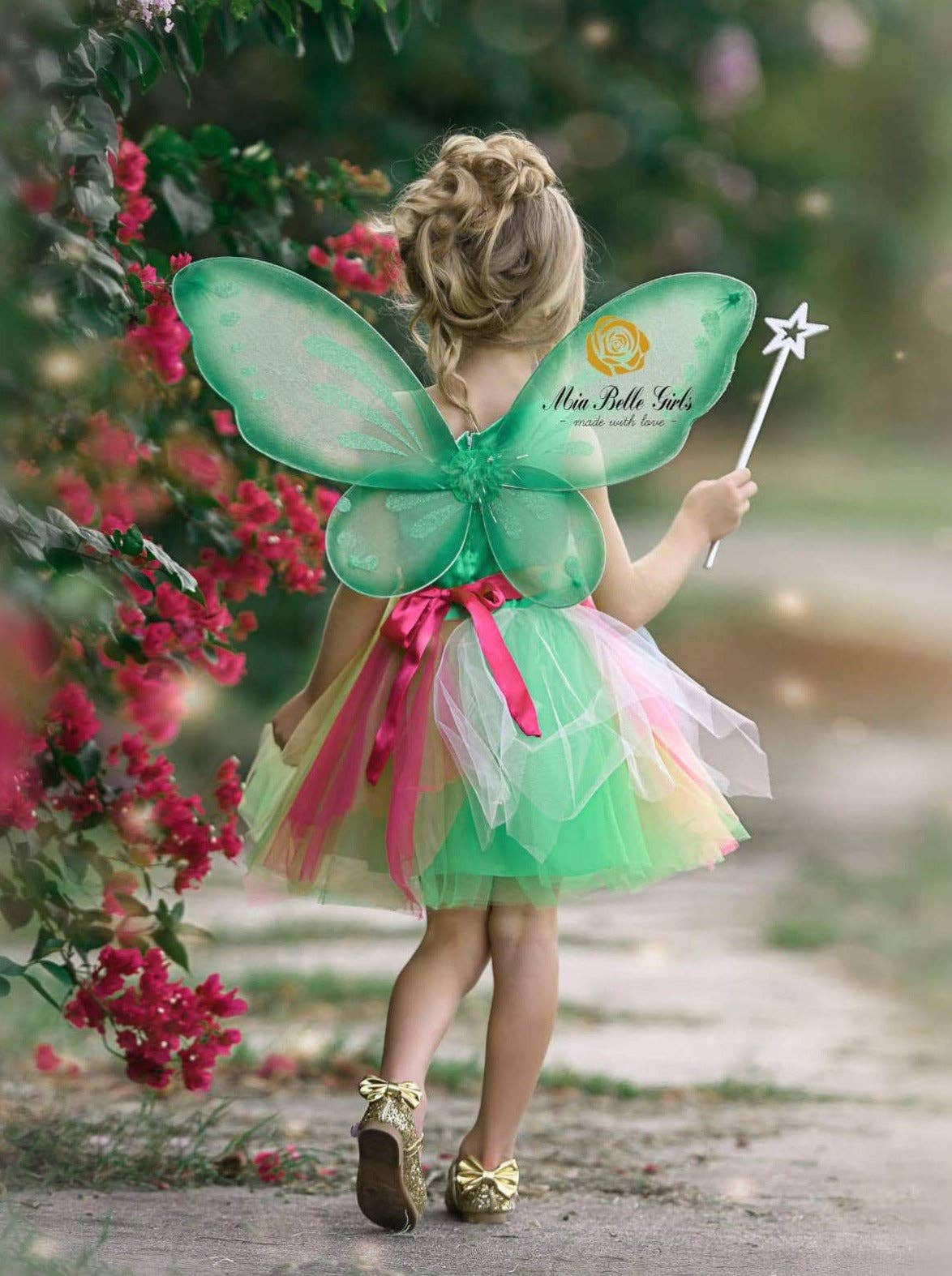 Vert Costume tutu fée Neverland pour filles pour Halloween en vente sur Faire1