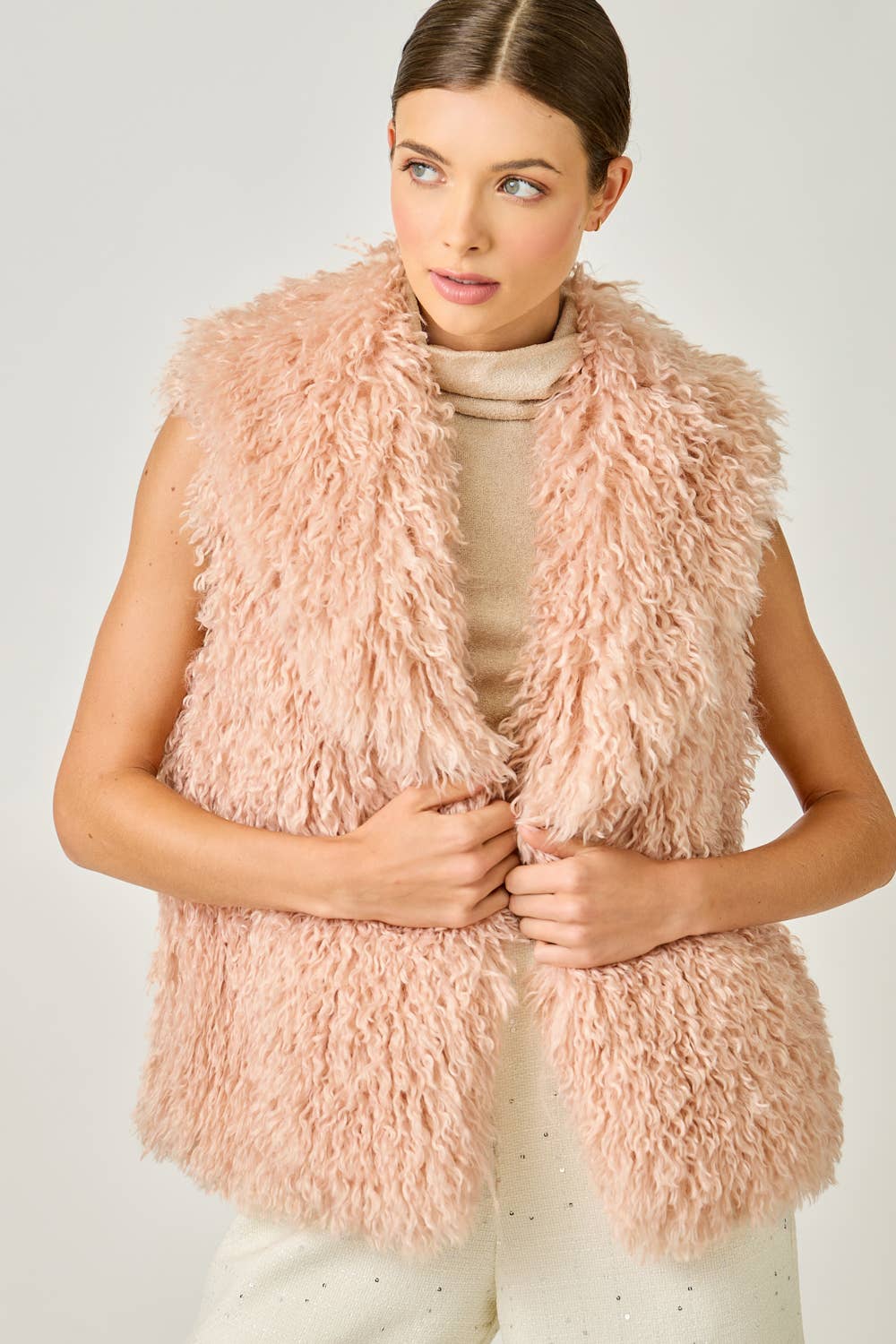 Mystree - Venta al por mayor Chaleco de abrigo - Mujer - Chaleco de Piel Sintética Peluda 61242