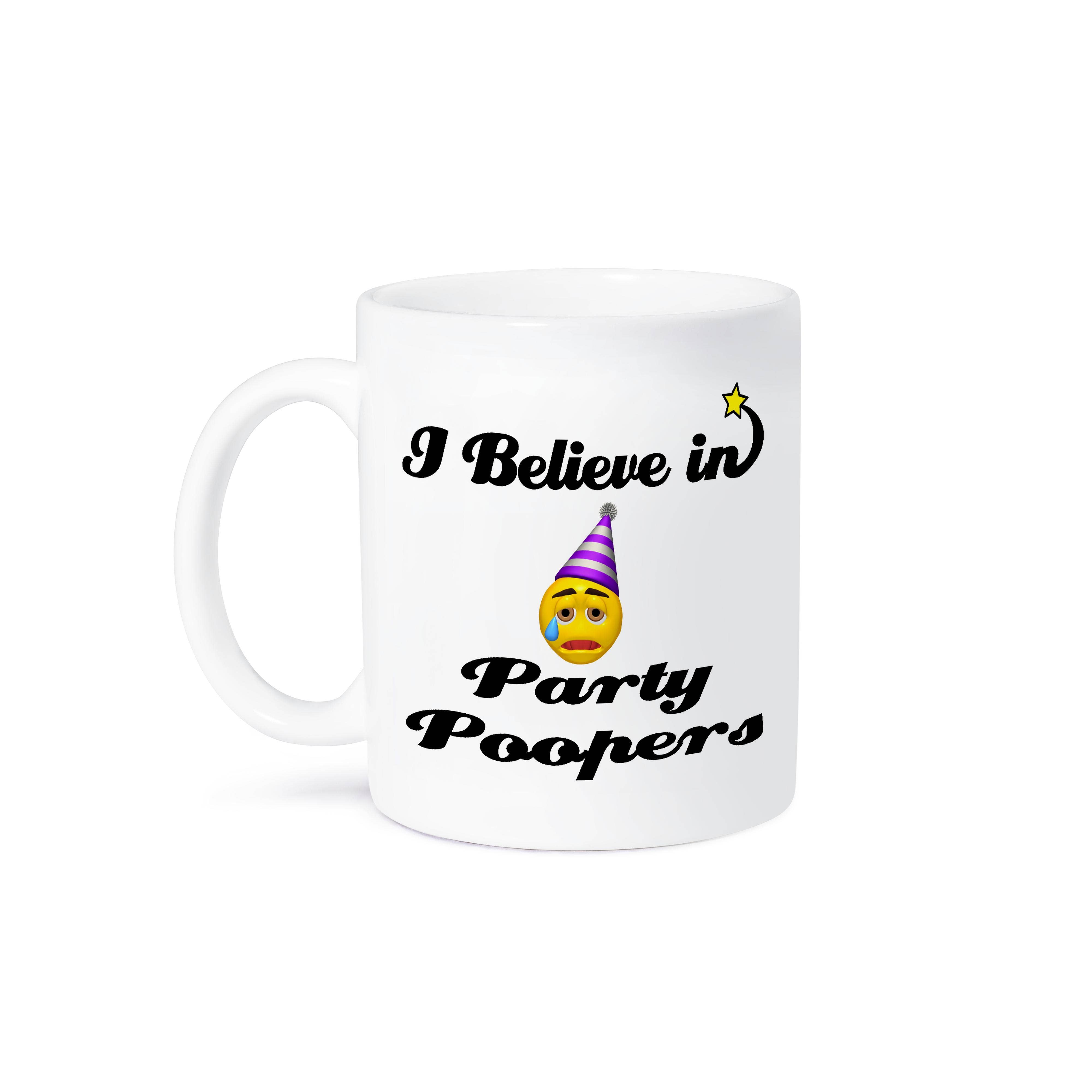 3dRose - Wholesale Coffee Mug - 3dRose, I Believe In Party Poopers, Mug8