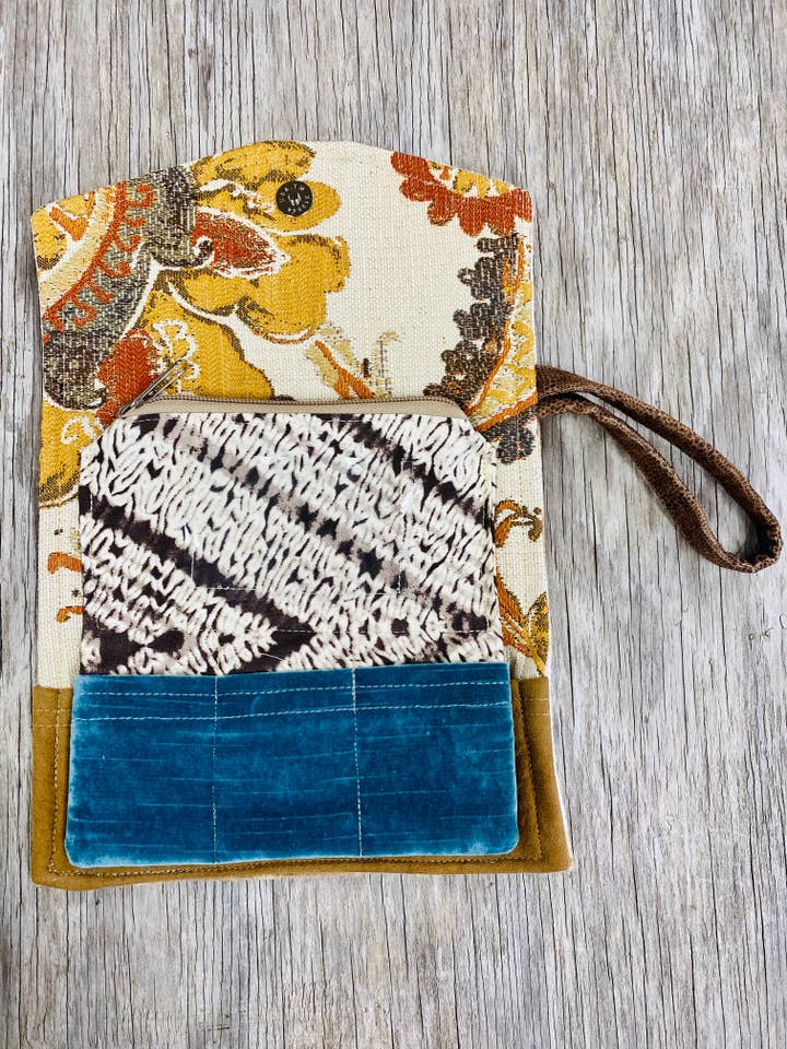 Blonde Cow in the Moonlight Clutch Wallet for wholesale by Kindred Spirit Style